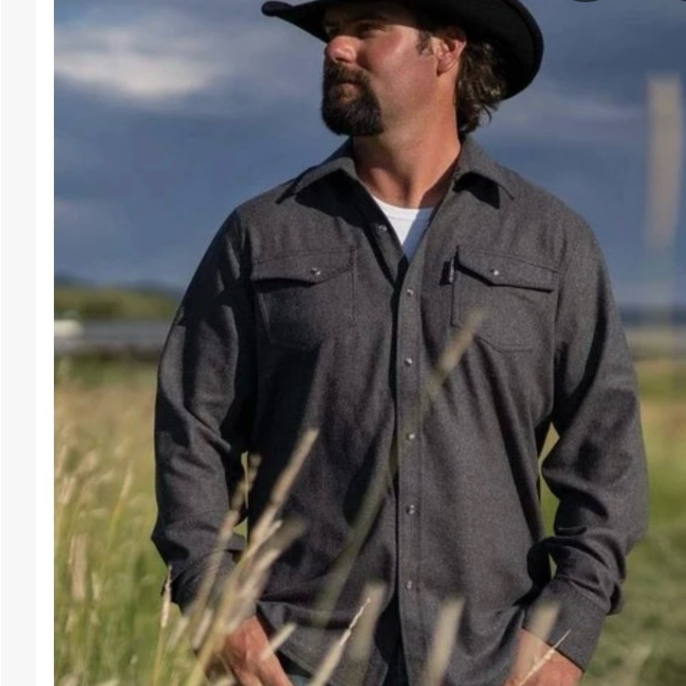 Outback Trading Co Gray Cooper Shirt Jacket size L